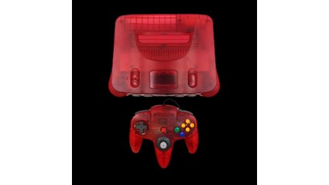 Console Nintendo 64 PAL EUR – Clear Red Edition (Rouge Transparente)