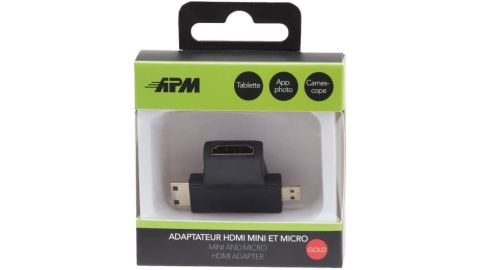 Adaptateur Hdmi vers Mini Hdmi+Micro Hdmi Femelle/Mâles - Noir