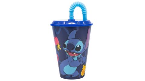 Verre en plastique avec paille - Stitch 430 ml - Lilo & Stitch