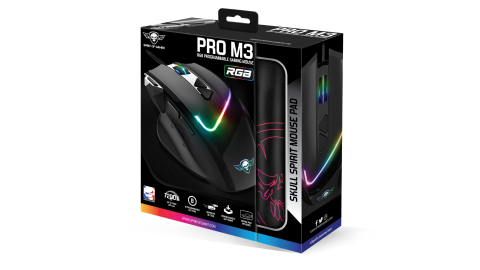 Pack PRO M3 RGB (Souris PRO M3 RGB + Tapis de Souris)