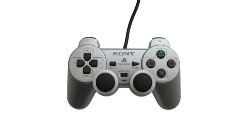 Manette Sony DualShock 2 Filaire Noir Argent