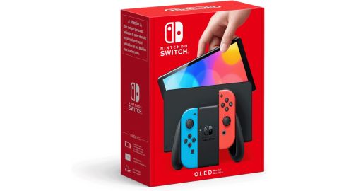 Console Nintendo Switch OLED (Joy-Con Bleues et Rouges)