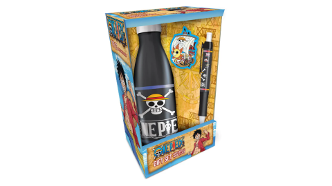 Set One Piece Gourde porte clé et crayon Les Chapeaux de Paille