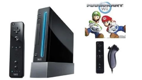 Nintendo Wii Noire Mario Kart Pack