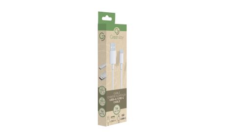 Câble Charge et Data USB - Type-C / 2A - 1 m - Blanc