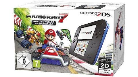 Console Nintendo 2DS - Noire et bleue + Mario Kart 7