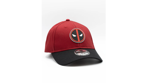 Casquette Deadpool rouge bordeaux et noire Logo