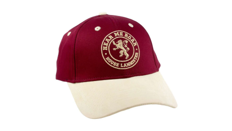 Casquette Game Of Thrones Lannister bordeaux et beige
