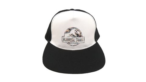 Casquette Jurassic Park noire et blanche logo camouflage