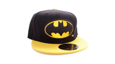 Casquette Snapback Noir Logo Jaune Batman
