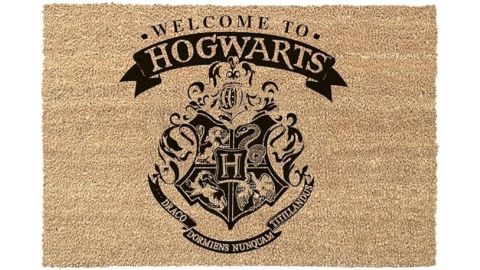 Tapis Paillasson beige Harry Potter Welcome to Hogwarts