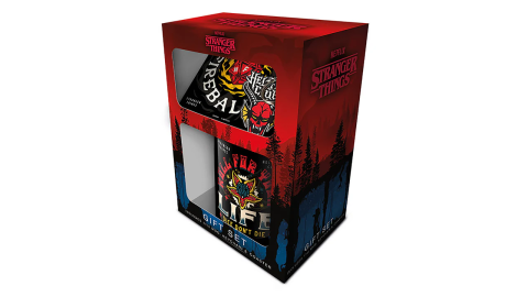 Set Stranger Things Mug sous verre et porte-clés Hellfire