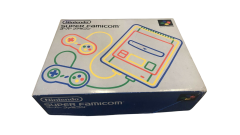 Console Nintendo Super Famicom en boite.