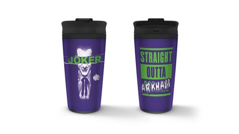 Mug de voyage Joker Straight Outta Arkham Métal
