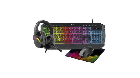 Pack 4 en 1 Polychroma Clavier QWERTZ + Souris + Tapis + Casque – RGB