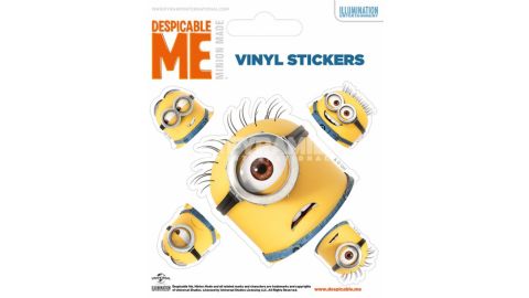 Pack de 5 Stickers Têtes Minions Moi Moche et Mechant 