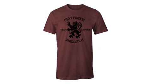 T-shirt Harry Potter bordeaux Gryffondor Quidditch