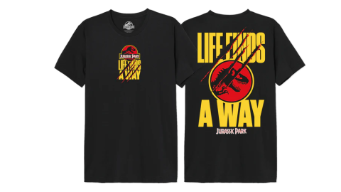 T-shirt Jurassic Park oversize Life Finds A Way