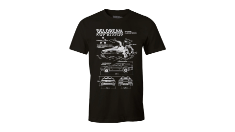 T-Shirt Retour vers le futur Delorean time machine