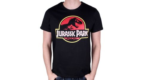 Tee-Shirt Homme Noir Classic Logo Jurassic Park