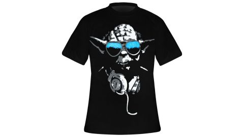 Tee-Shirt Noir Yoda Cool Star Wars