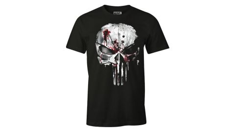 Tee-Shirt Punisher Noir bloody skull