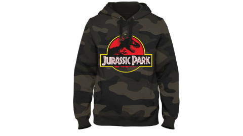 Sweat Jurassic Park camouflage noir et gris