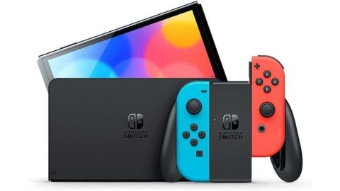 Console Nintendo Switch OLED (Joy-Con Bleues et Rouges)