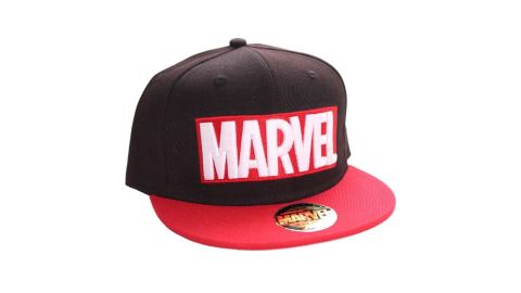 Casquette Baseball Noire Noir Logo Texte Marvel