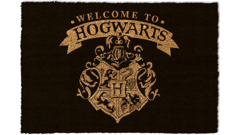 Tapis Paillasson noir Harry Potter Welcome to Hogwarts