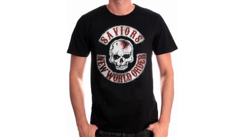 Tee-Shirt Saviors Patches The Walking Dead