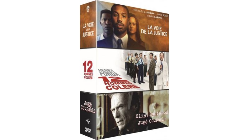 Coffret Justice : 12 hommes en colère + La Voie de la justice + Jugé coupable