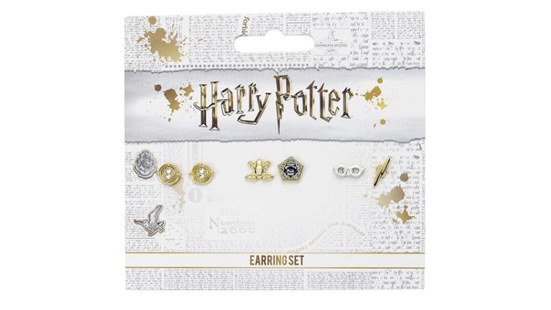 Lot Boucles d'oreilles Harry Potter Chocogrenouilles Retourneur de temps Lunettes éclair