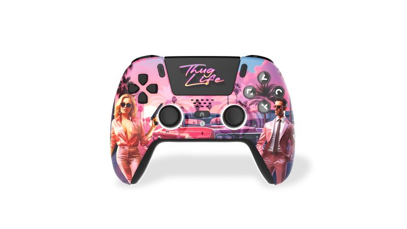 Manette bluetooth PS5 led - Thug life - Freaks & Geeks