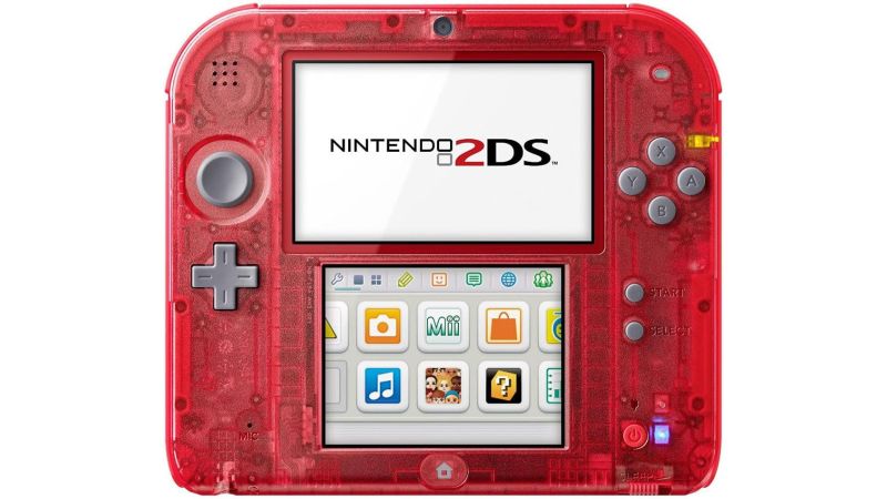 Console Nintendo 2DS Rouge Transparente