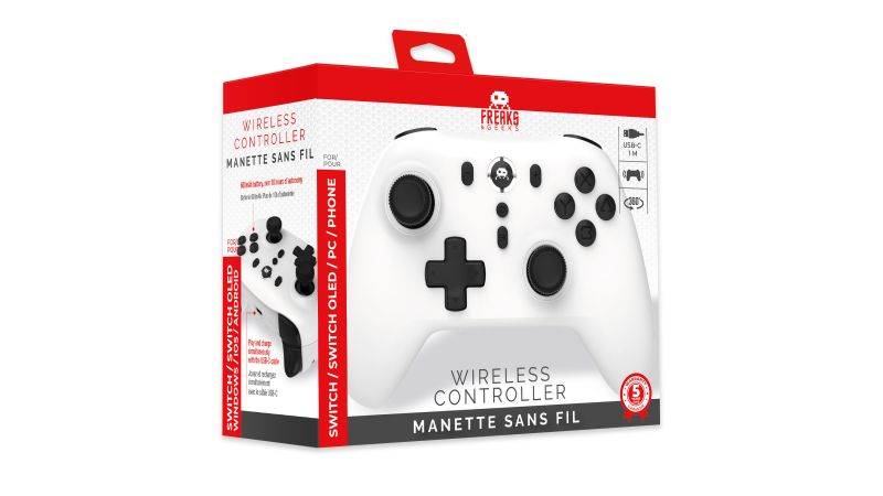 Manette Sans Fil Blanche - Switch / Android / IOS / PC