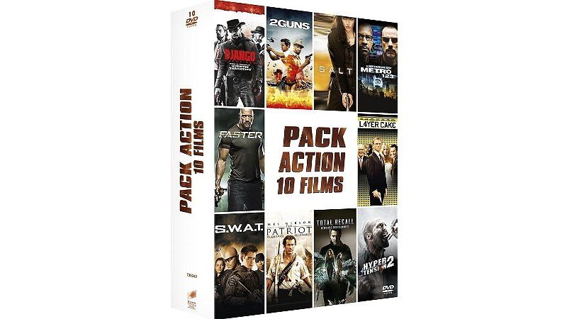 Coffret Action - 10 DVD Exclusivité PACK ACTION 10 FILMS - DVD