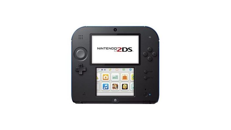 Console Nintendo 2DS Noire et Bleue + New Super Mario Bros 2 Préinstallé
