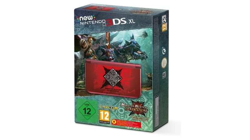 Console New Nintendo 3DS XL - Edition Limitée Monster Hunter Generations en boîte (sans jeu)
