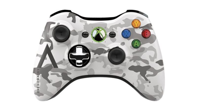 Manette sans fil Microsoft  Xbox 360 - Camouflage Edition Arctic Camouflage
