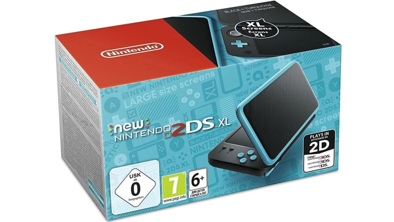 Console New Nintendo 2DS XL Noire et Turquoise