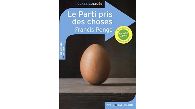 Le Parti pris des choses - Livre
