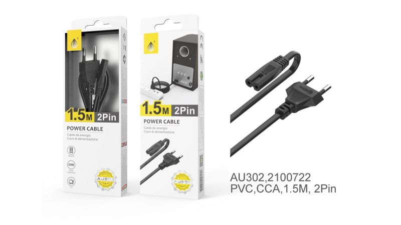 Câble Power 2 ports (Câble en 8)  1.5m