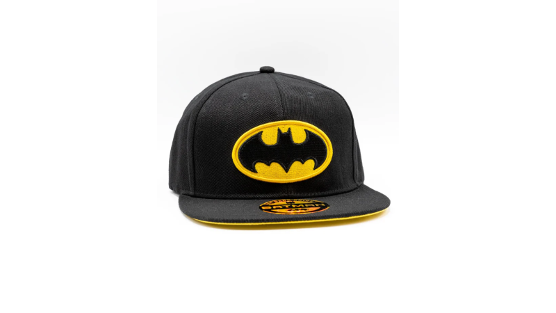 Casquette Batman noire et jaune visière plate