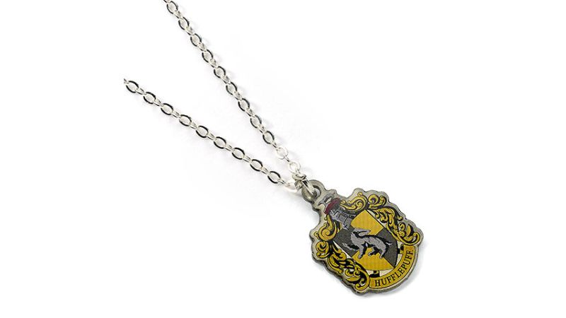 Collier chaine Poufsouffle Blason Harry Potter