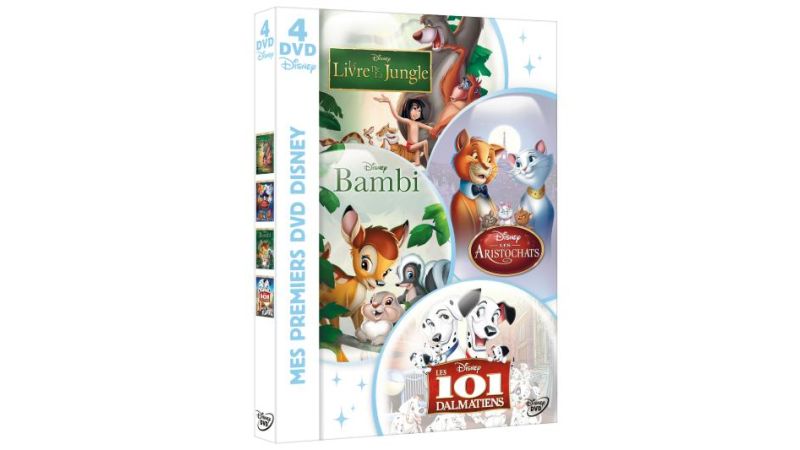 Mes Premiers Dvd Disney - Les Aristochats + Bambi + Les 101 Dalmatiens + Le Livre De La Jungle - DVD Disney