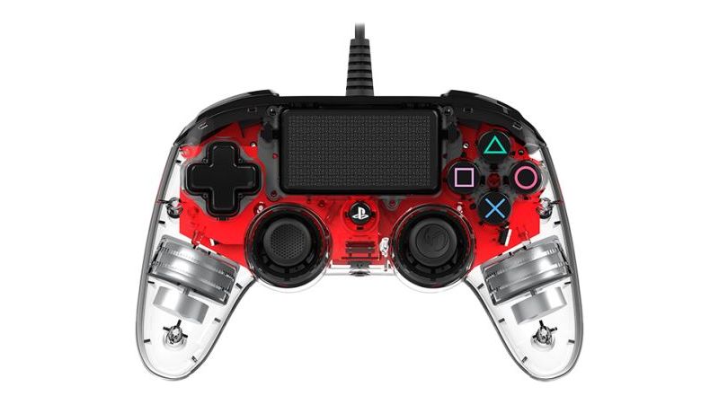 Manette filaire Nacon transparente pour PS4 / PC