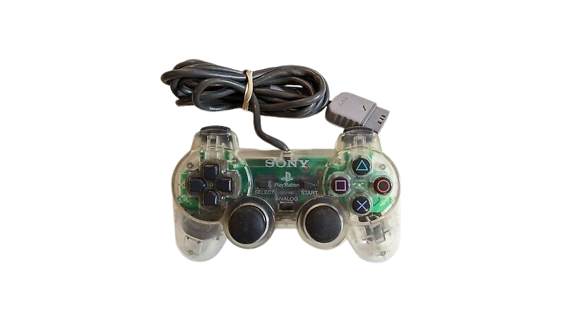 Manette Ps1 Officielle Dualshock Bleu Transparent Controller Pad Playstation 1
