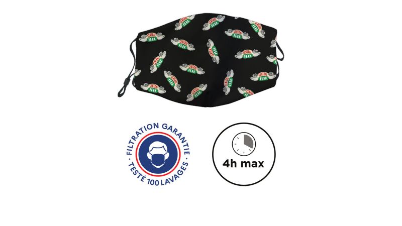 Masque de protection lavable CATÉGORIE 1 - UNS1 FRIENDS - Central Perk