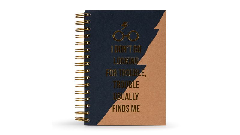 Carnet Bloc Notes A5 Harry Potter Trouble Usually Finds Me
